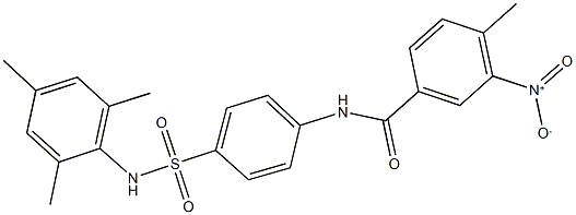 3-nitro-N-{4-[(mesitylamino)sulfonyl]phenyl}-4-methylbenzamide Structure