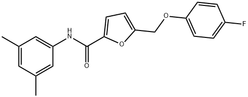 N-(3,5-dimethylphenyl)-5-[(4-fluorophenoxy)methyl]-2-furamide Structure