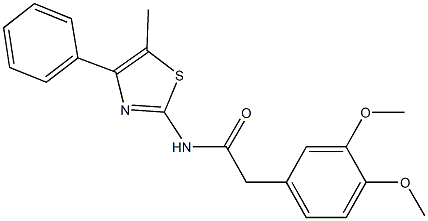 2-(3,4-dimethoxyphenyl)-N-(5-methyl-4-phenyl-1,3-thiazol-2-yl)acetamide|