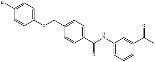N-(3-acetylphenyl)-4-[(4-bromophenoxy)methyl]benzamide Structure