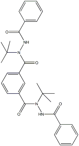 N'~1~,N'~3~-dibenzoyl-N~1~,N~3~-di(tert-butyl)isophthalohydrazide 结构式