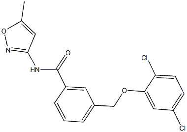 3-[(2,5-dichlorophenoxy)methyl]-N-(5-methyl-3-isoxazolyl)benzamide|