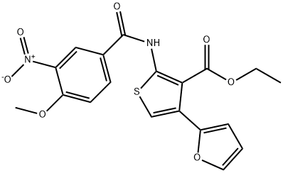 ethyl 4-(2-furyl)-2-({3-nitro-4-methoxybenzoyl}amino)-3-thiophenecarboxylate|