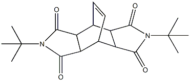 4,10-ditert-butyl-4,10-diazatetracyclo[5.5.2.0~2,6~.0~8,12~]tetradec-13-ene-3,5,9,11-tetrone 化学構造式