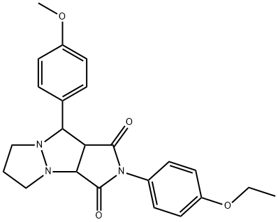 2-(4-ethoxyphenyl)-9-(4-methoxyphenyl)tetrahydro-5H-pyrazolo[1,2-a]pyrrolo[3,4-c]pyrazole-1,3(2H,3aH)-dione Structure