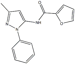 N-(3-methyl-1-phenyl-1H-pyrazol-5-yl)-2-furamide,495403-55-9,结构式