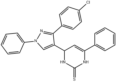 495404-13-2 4-[3-(4-chlorophenyl)-1-phenyl-1H-pyrazol-4-yl]-6-phenyl-3,4-dihydro-2(1H)-pyrimidinethione