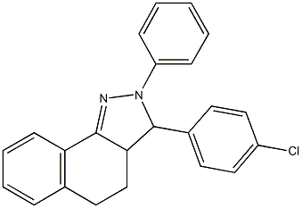 49545-61-1 3-(4-chlorophenyl)-2-phenyl-3,3a,4,5-tetrahydro-2H-benzo[g]indazole