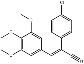 49581-10-4 2-(4-chlorophenyl)-3-(3,4,5-trimethoxyphenyl)acrylonitrile