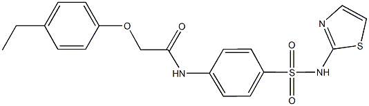2-(4-ethylphenoxy)-N-{4-[(1,3-thiazol-2-ylamino)sulfonyl]phenyl}acetamide|