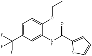 N-[2-ethoxy-5-(trifluoromethyl)phenyl]-2-thiophenecarboxamide Structure