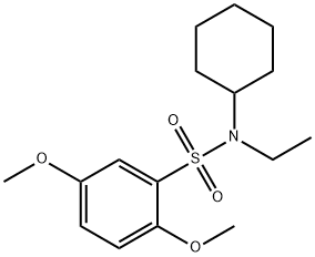 N-cyclohexyl-N-ethyl-2,5-dimethoxybenzenesulfonamide Structure