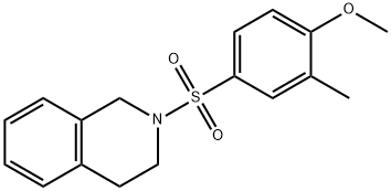4-(3,4-dihydroisoquinolin-2(1H)-ylsulfonyl)-2-methylphenyl methyl ether Structure