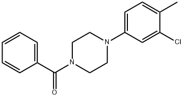 1-benzoyl-4-(3-chloro-4-methylphenyl)piperazine Structure