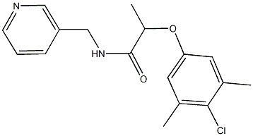 2-(4-chloro-3,5-dimethylphenoxy)-N-(3-pyridinylmethyl)propanamide|