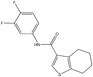 N-(3,4-difluorophenyl)-4,5,6,7-tetrahydro-1-benzothiophene-3-carboxamide Structure