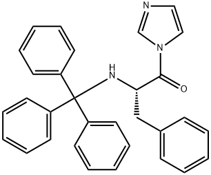 N-[1-benzyl-2-(1H-imidazol-1-yl)-2-oxoethyl]-N-tritylamine Structure