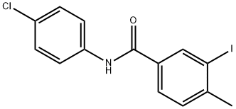 N-(4-chlorophenyl)-3-iodo-4-methylbenzamide Struktur