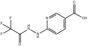 6-[2-(trifluoroacetyl)hydrazino]nicotinic acid Struktur