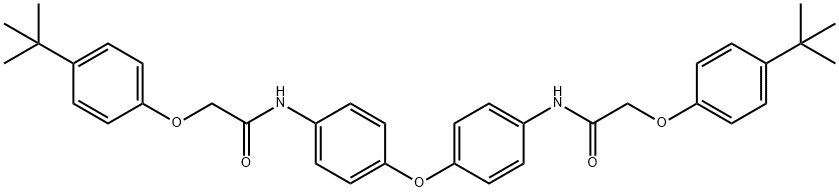 2-(4-tert-butylphenoxy)-N-[4-(4-{[(4-tert-butylphenoxy)acetyl]amino}phenoxy)phenyl]acetamide Structure