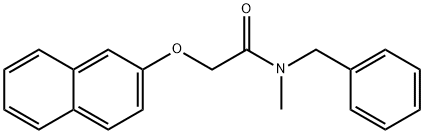 N-benzyl-N-methyl-2-(2-naphthyloxy)acetamide Struktur