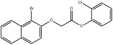 2-chlorophenyl [(1-bromo-2-naphthyl)oxy]acetate|