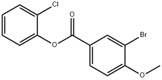 2-chlorophenyl 3-bromo-4-methoxybenzoate,496033-90-0,结构式