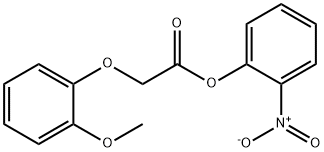 2-nitrophenyl (2-methoxyphenoxy)acetate Structure