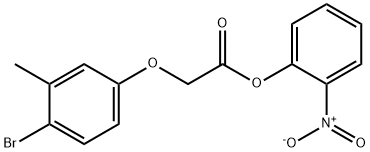 2-nitrophenyl (4-bromo-3-methylphenoxy)acetate 结构式