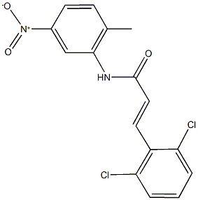 3-(2,6-dichlorophenyl)-N-{5-nitro-2-methylphenyl}acrylamide Structure