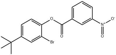 2-bromo-4-tert-butylphenyl 3-nitrobenzoate 结构式