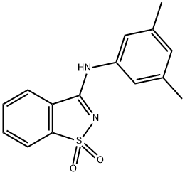 N-(3,5-dimethylphenyl)-N-(1,1-dioxido-1,2-benzisothiazol-3-yl)amine Structure