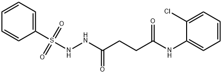 N-(2-chlorophenyl)-4-oxo-4-[2-(phenylsulfonyl)hydrazino]butanamide Struktur