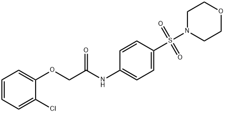 496039-72-6 2-(2-chlorophenoxy)-N-[4-(4-morpholinylsulfonyl)phenyl]acetamide