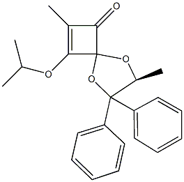 3-isopropoxy-2,7-dimethyl-6,6-diphenyl-5,8-dioxaspiro[3.4]oct-2-en-1-one 结构式