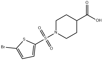 1-[(5-bromo-2-thienyl)sulfonyl]-4-piperidinecarboxylic acid,496778-02-0,结构式