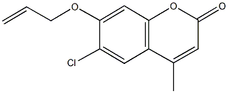 7-(allyloxy)-6-chloro-4-methyl-2H-chromen-2-one Structure
