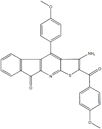 3-amino-2-(4-methoxybenzoyl)-4-(4-methoxyphenyl)-9H-indeno[2,1-b]thieno[3,2-e]pyridin-9-one|