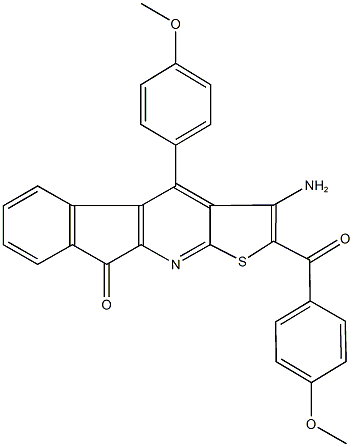 496784-73-7 3-amino-2-(4-methoxybenzoyl)-4-(4-methoxyphenyl)-9H-indeno[2,1-b]thieno[3,2-e]pyridin-9-one