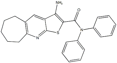 3-amino-N,N-diphenyl-6,7,8,9-tetrahydro-5H-cyclohepta[b]thieno[3,2-e]pyridine-2-carboxamide|