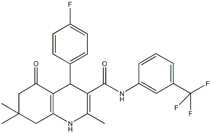 496786-63-1 4-(4-fluorophenyl)-2,7,7-trimethyl-5-oxo-N-[3-(trifluoromethyl)phenyl]-1,4,5,6,7,8-hexahydro-3-quinolinecarboxamide