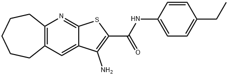 496787-75-8 3-amino-N-(4-ethylphenyl)-6,7,8,9-tetrahydro-5H-cyclohepta[b]thieno[3,2-e]pyridine-2-carboxamide