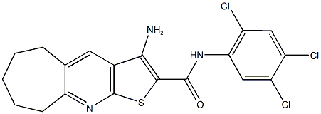 3-amino-N-(2,4,5-trichlorophenyl)-6,7,8,9-tetrahydro-5H-cyclohepta[b]thieno[3,2-e]pyridine-2-carboxamide|