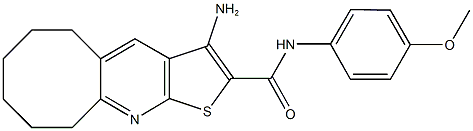 3-amino-N-(4-methoxyphenyl)-5,6,7,8,9,10-hexahydrocycloocta[b]thieno[3,2-e]pyridine-2-carboxamide Structure