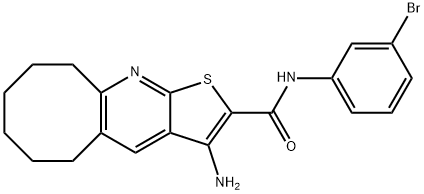 3-amino-N-(3-bromophenyl)-5,6,7,8,9,10-hexahydrocycloocta[b]thieno[3,2-e]pyridine-2-carboxamide Structure