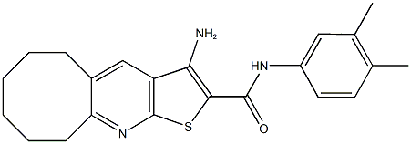 3-amino-N-(3,4-dimethylphenyl)-5,6,7,8,9,10-hexahydrocycloocta[b]thieno[3,2-e]pyridine-2-carboxamide|