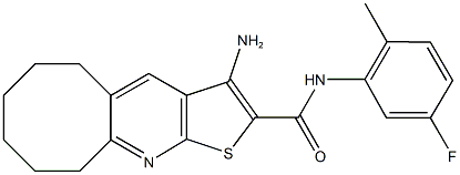 496788-14-8 3-amino-N-(5-fluoro-2-methylphenyl)-5,6,7,8,9,10-hexahydrocycloocta[b]thieno[3,2-e]pyridine-2-carboxamide