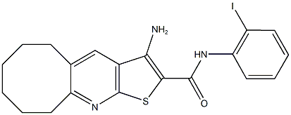 3-amino-N-(2-iodophenyl)-5,6,7,8,9,10-hexahydrocycloocta[b]thieno[3,2-e]pyridine-2-carboxamide|