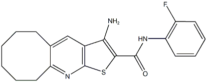 3-amino-N-(2-fluorophenyl)-5,6,7,8,9,10-hexahydrocycloocta[b]thieno[3,2-e]pyridine-2-carboxamide Structure