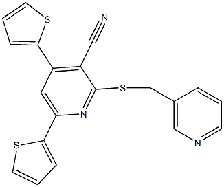 496804-71-8 2-[(3-pyridinylmethyl)sulfanyl]-4,6-di(2-thienyl)nicotinonitrile